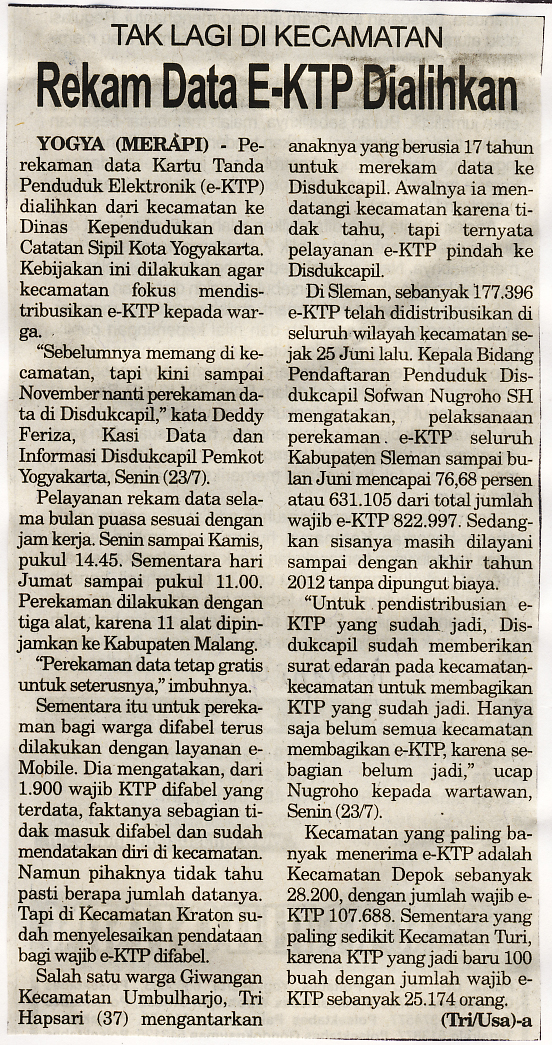 Kliping jogja terbaru